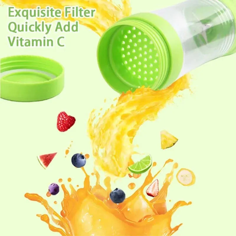 Electric Orange Fruit Smoothie Food Juicer Blender Cup Personal Wireless Rechargeable Usb Mini Hand Portable Blender Usb Blender