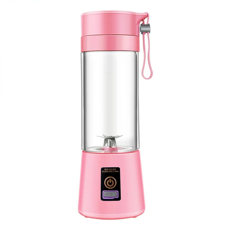 Electric Orange Fruit Smoothie Food Juicer Blender Cup Personal Wireless Rechargeable Usb Mini Hand Portable Blender Usb Blender