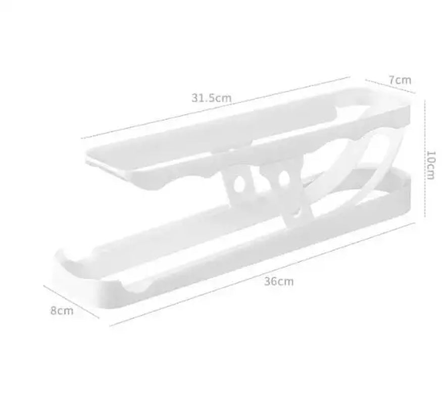 Automatic Scrolling Egg Rack Holder Storage Box Egg Basket Container Organizer Rolldown Refrigerator Egg Dispenser for Kitchen