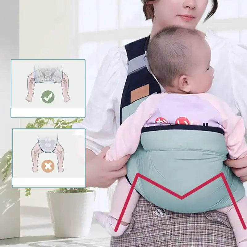 Lightweight Baby Carriers Strap for Infants Toddlers Multifunctional with Adjustable Shoulder Baby Carrier Comfortable