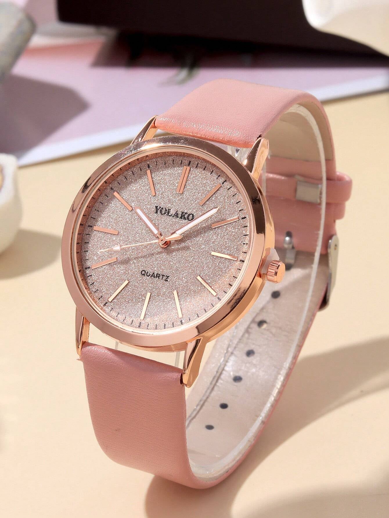 1Pc Fashion Classic PU Leather Women'S Watch, Casual Quartz Watch Clock Trend Starry Sky Women'S Watch as a Gift for Students Returning to School