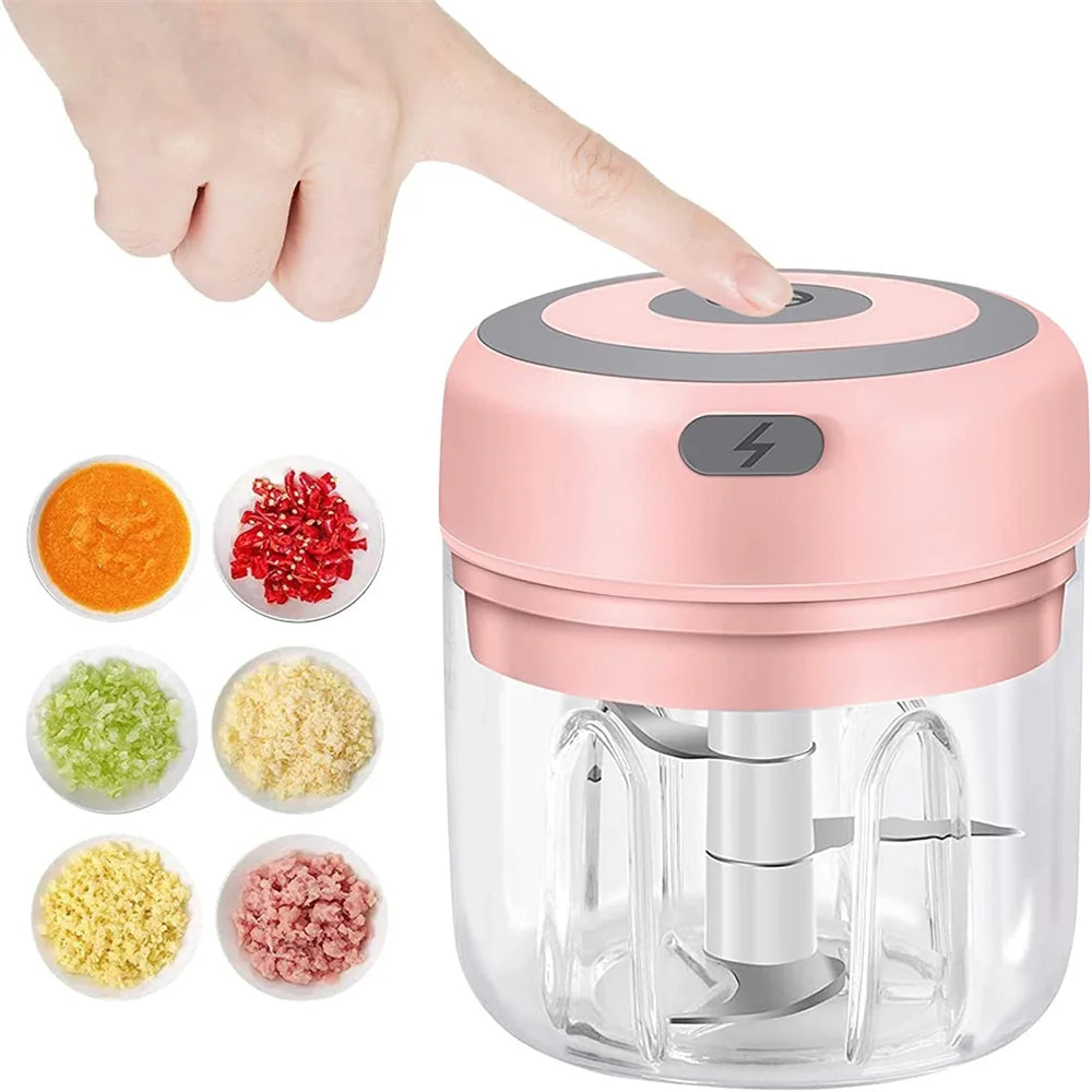 Portable Electric Garlic Masher Crusher 100/250Ml Garlic Chopper USB Food Processor Kitchen Kitchen Gadgets Kitchen Tools