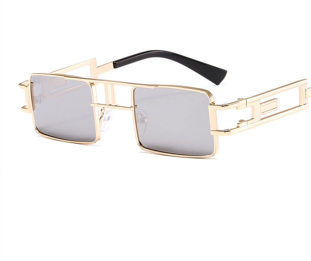 Rimless Rectangle Sunglasses Square Fashion Hip-Hop Sunglasses Tide Ins Retro Street Beat Cut Edge Sunglasses