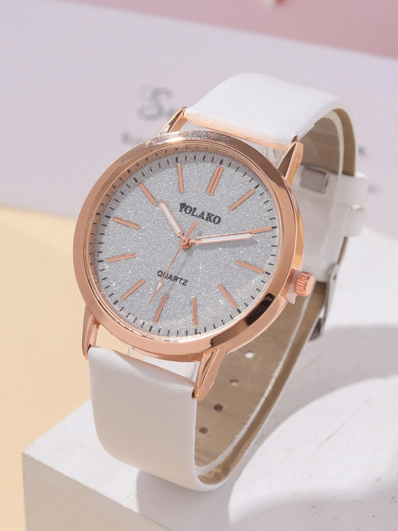 1Pc Fashion Classic PU Leather Women'S Watch, Casual Quartz Watch Clock Trend Starry Sky Women'S Watch as a Gift for Students Returning to School